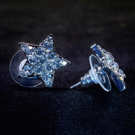 crystal star earrings