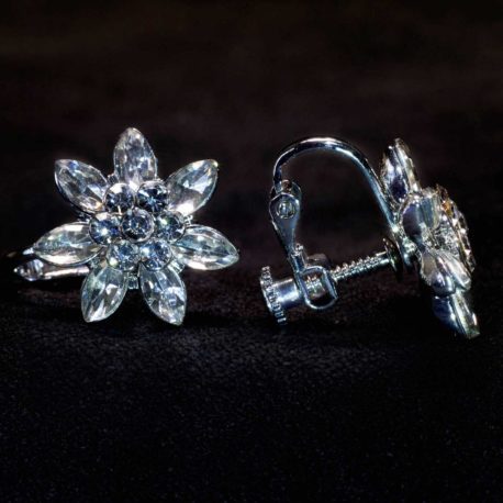 crystal sunflower earrings