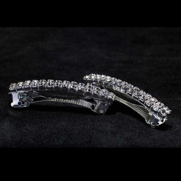 2 row crystal barrette