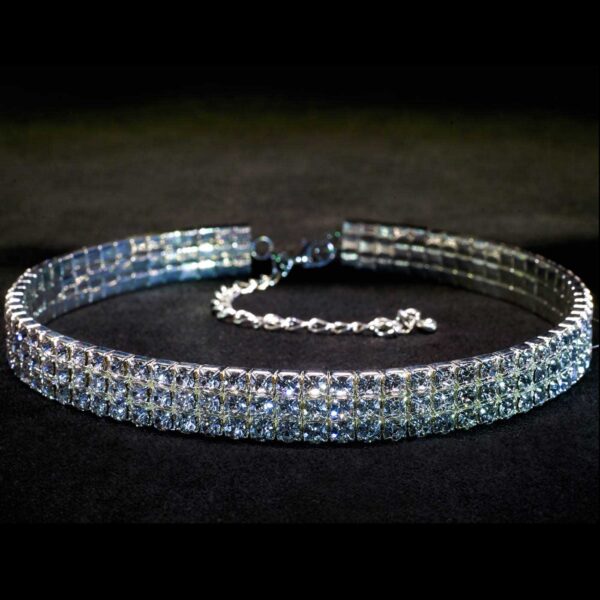 3 row crystal choker