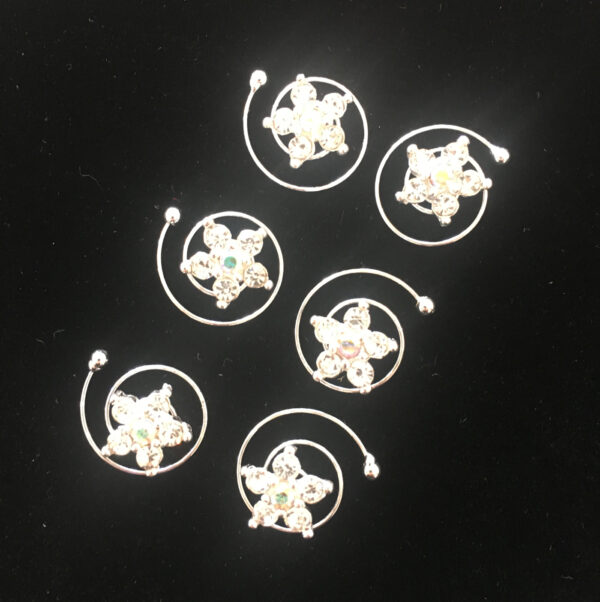 Hair Screws - Crystal star