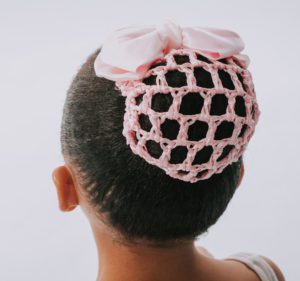 PINK BOW WITH SNOOD