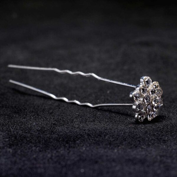 crystal cluster hair pin