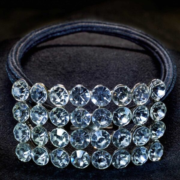 crystal decor ponytail elastic