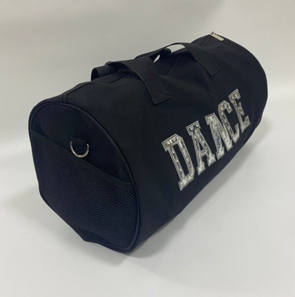 Dance Duffel Bag - Canvas - Black/Silver Lettering