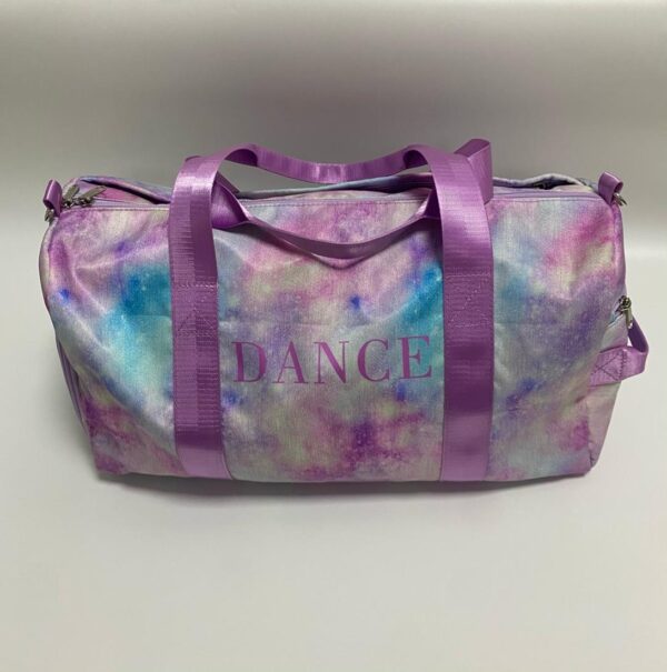 Dance Duffel Bag - Polyester - Purple/Purple Lettering