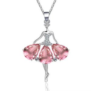 Ballerina Pink Skirt Necklace