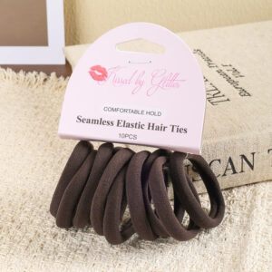 Seamless Hair Ties - Brown