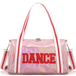 Dance Duffel Bag - Pink/Pink Lettering